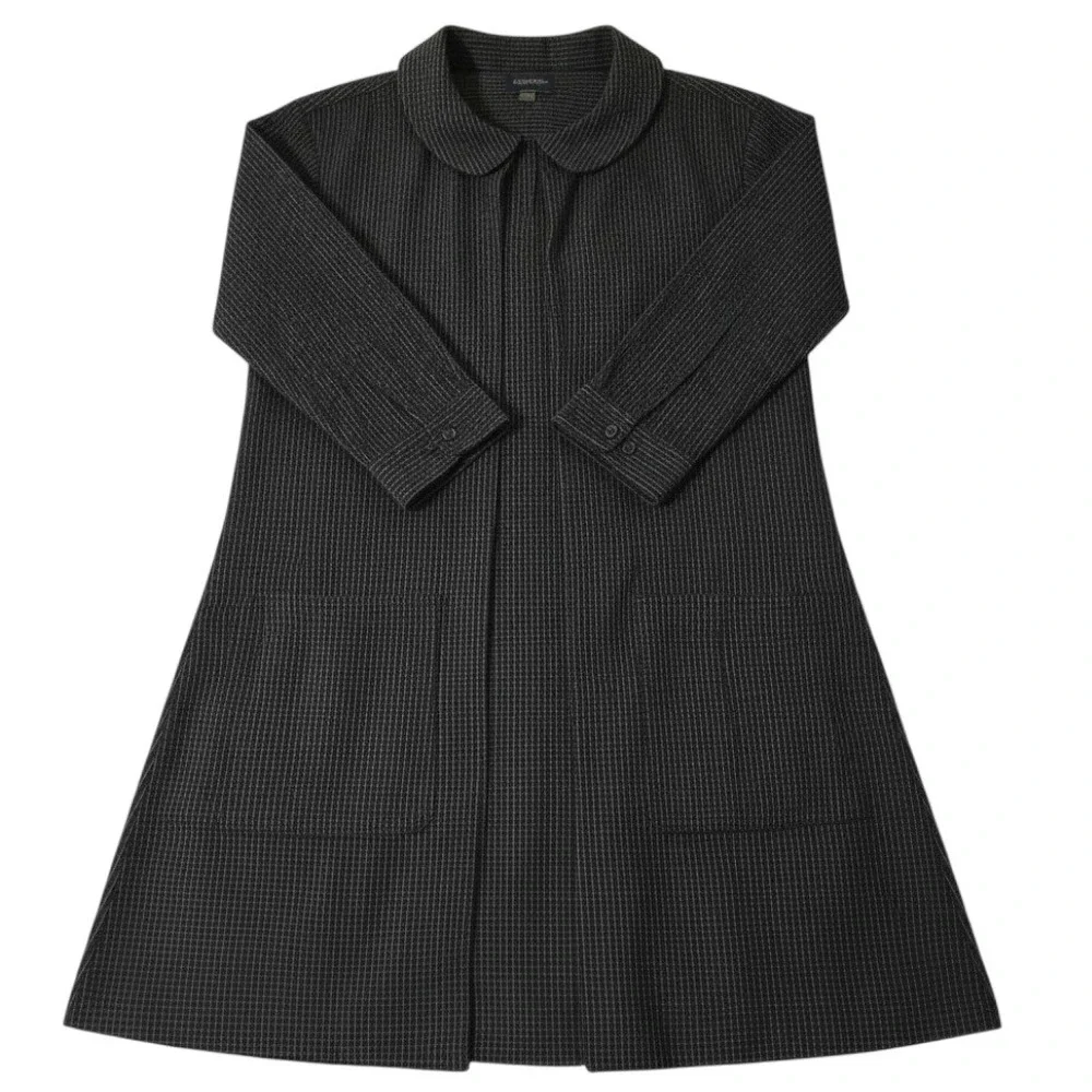 Polo Ralph‎ Lauren Robe Men L/XL Black White Grid Check 100% Cotton Shawl Collar
